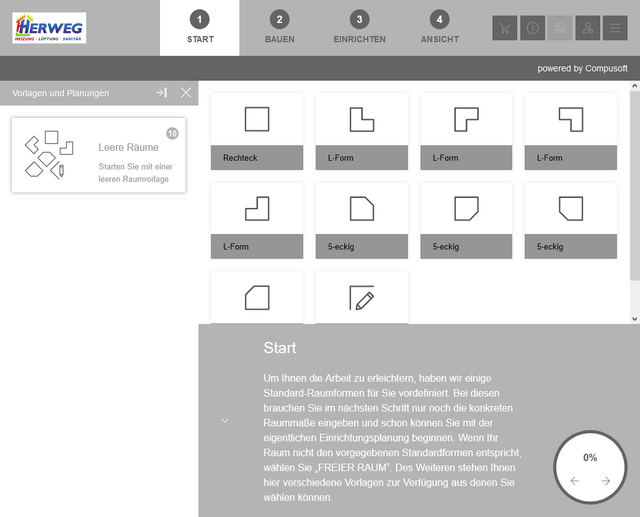 Screenshot des Badplaners der Herweg GmbH